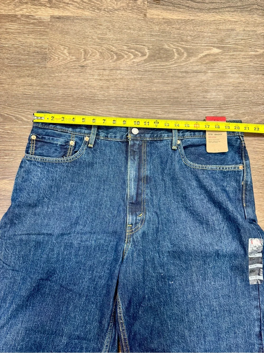Levi's 578 Baggy Jeans NWT Men's 40x30 Dark Wash 100% Cotton Wide Leg